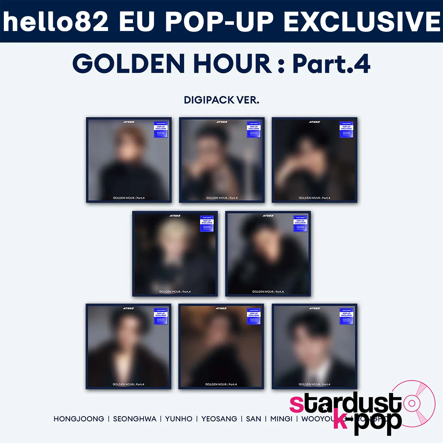 ATEEZ - GOLDEN HOUR : Part. 4 (Digipack) - Europe POP-UP Exclusive