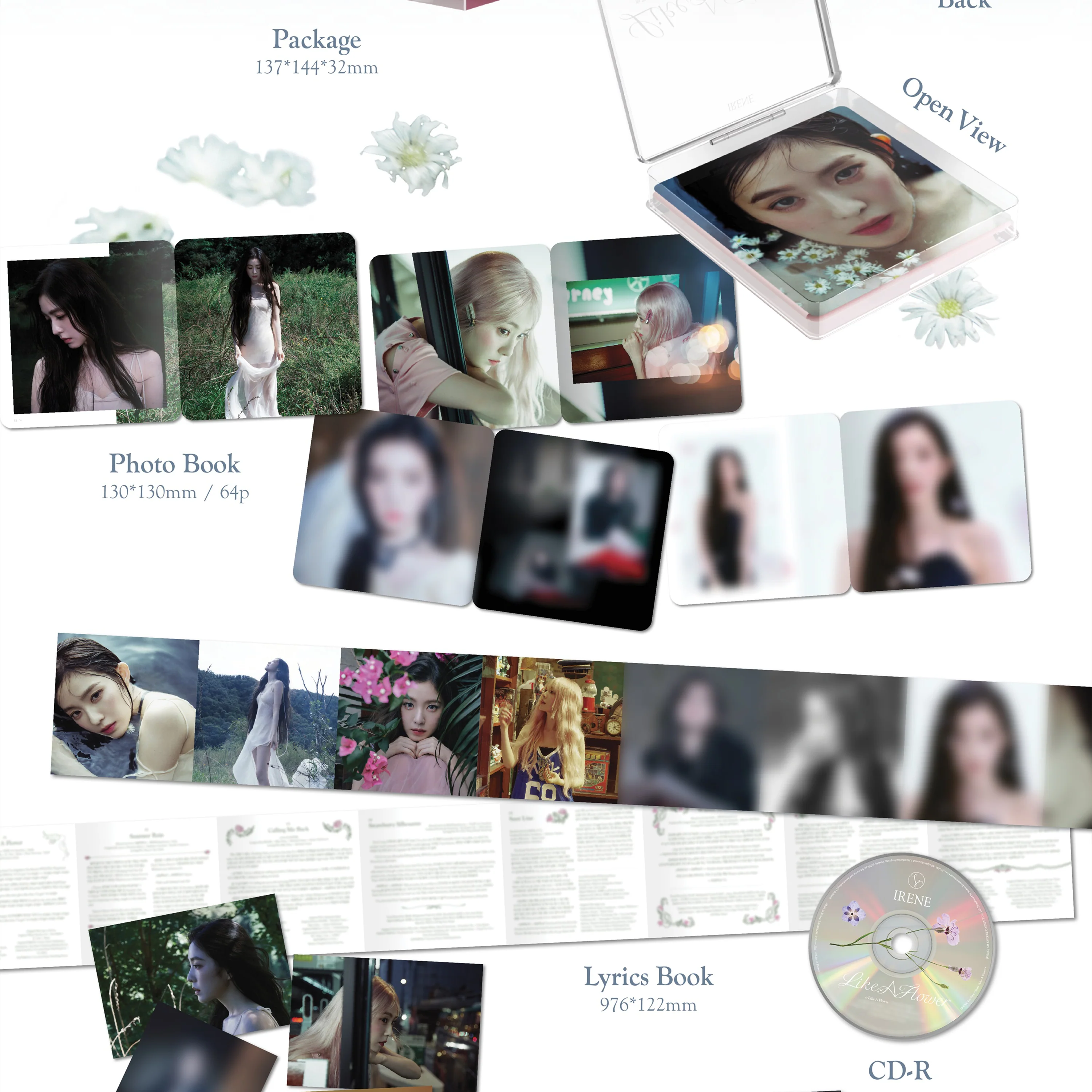 IRENE - LIKE A FLOWER [1st Mini Album] Case Ver. - Image 3