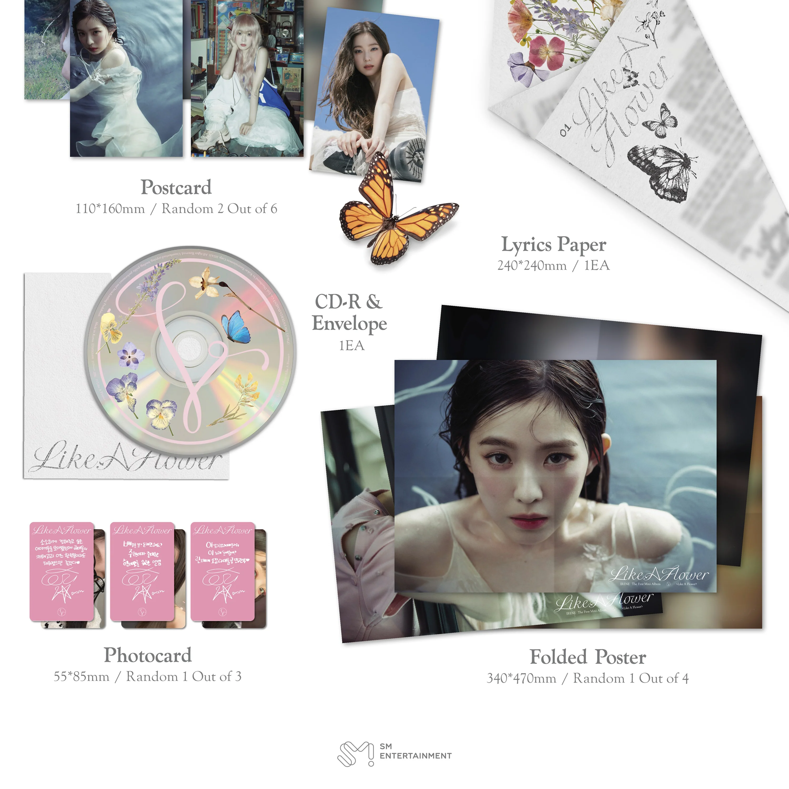 IRENE - LIKE A FLOWER [1st Mini Album] Photobook Ver. - Image 4