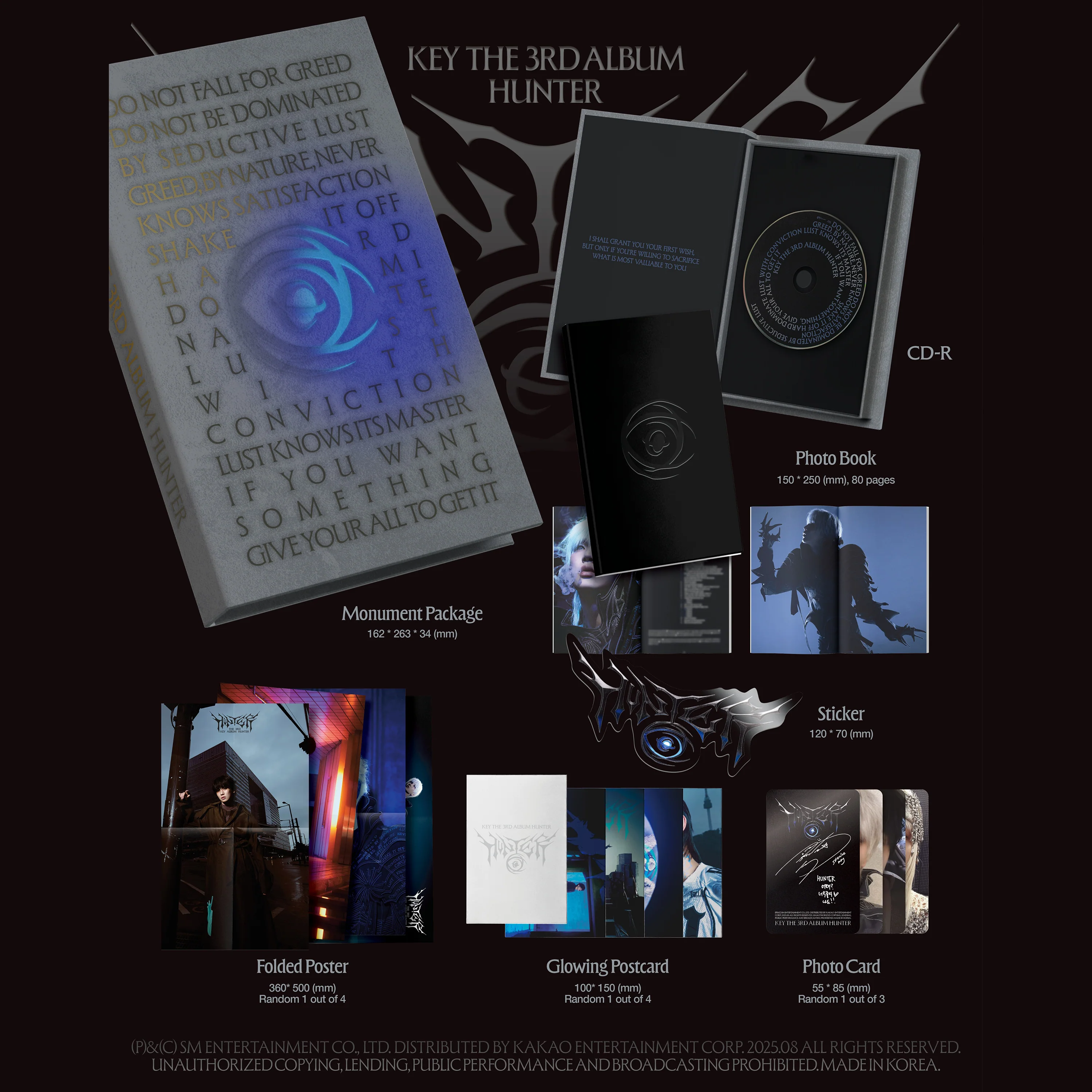 KEY - HUNTER [3rd Album] Monument Ver. - Image 2