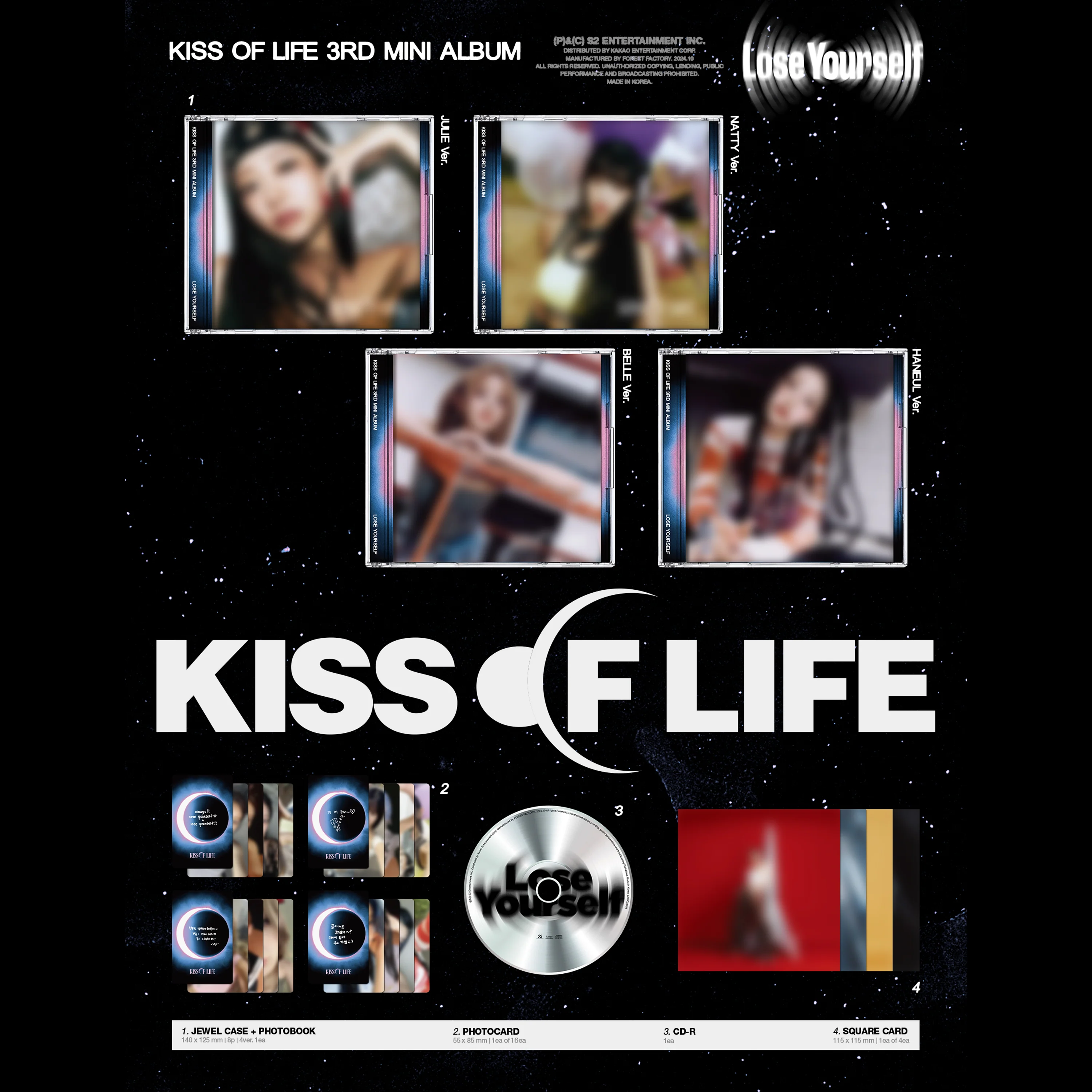 KISS OF LIFE - LOSE YOURSELF [3rd Mini Album] Jewel Case Ver. - Image 2