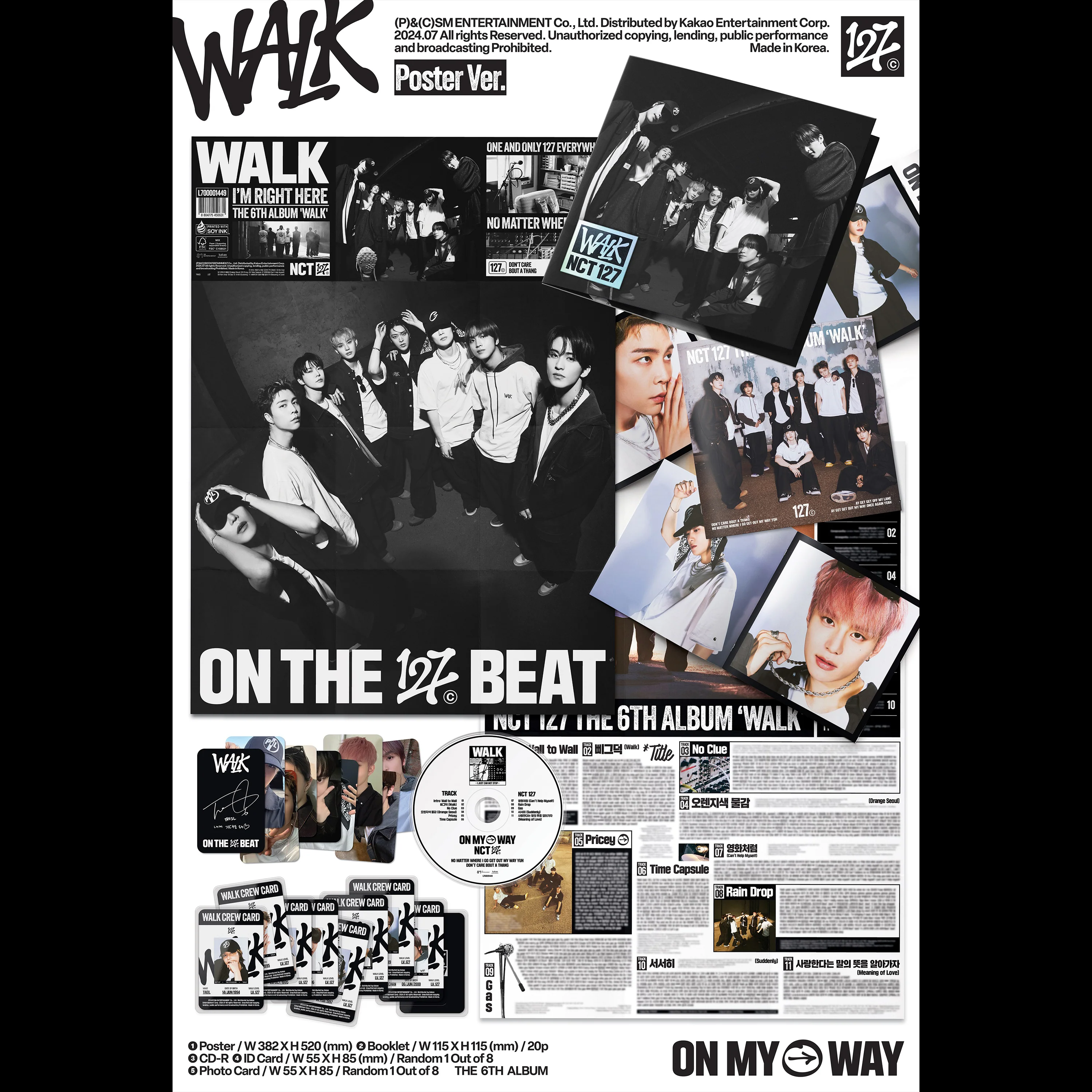 NCT 127 - WALK [6th Full Album] Poster Ver. - Image 2
