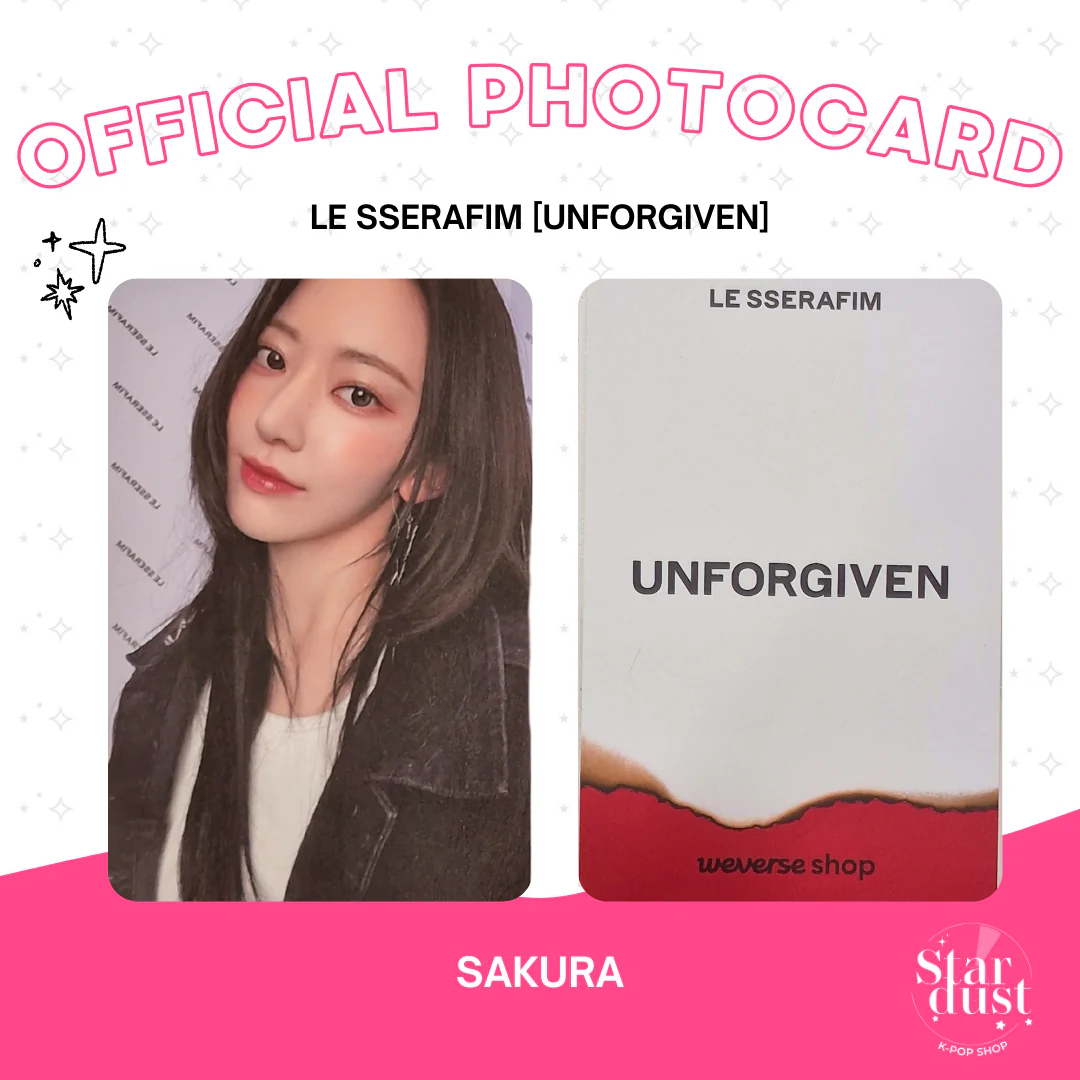 [PHOTOCARD] LE SSERAFIM - UNFORGIVEN [Weverse Shop Set A]