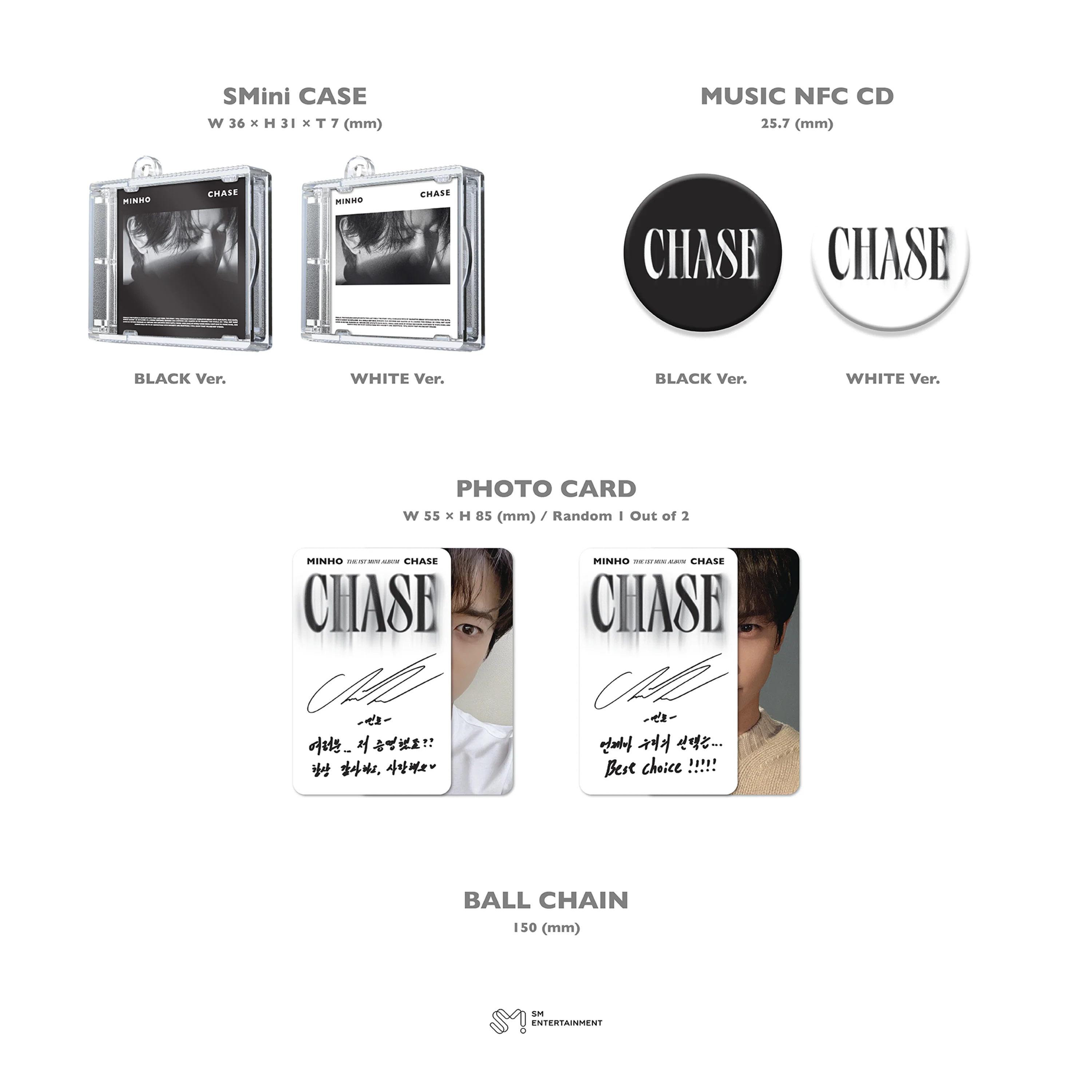MINHO - CHASE [1st Mini Album] SMini Ver. - Image 3