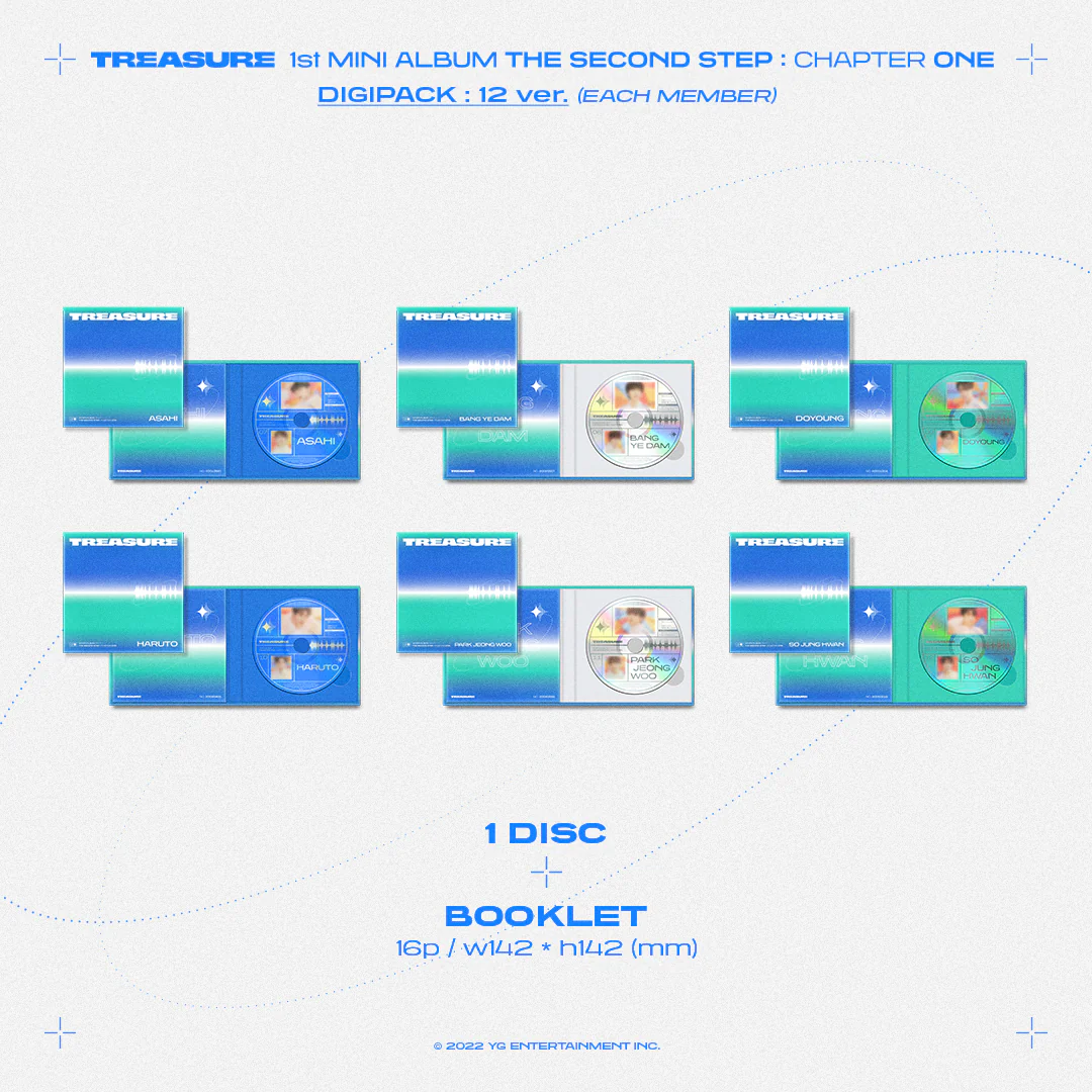 TREASURE - THE SECOND STEP: CHAPTER ONE [1st Mini Album] Digipack Ver. - Image 4