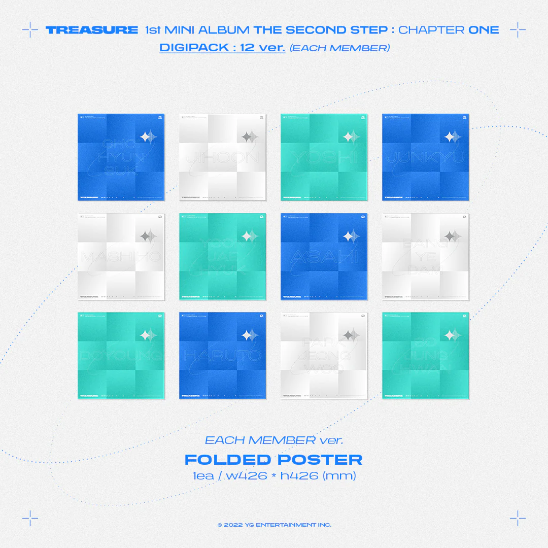TREASURE - THE SECOND STEP: CHAPTER ONE [1st Mini Album] Digipack Ver. - Image 5