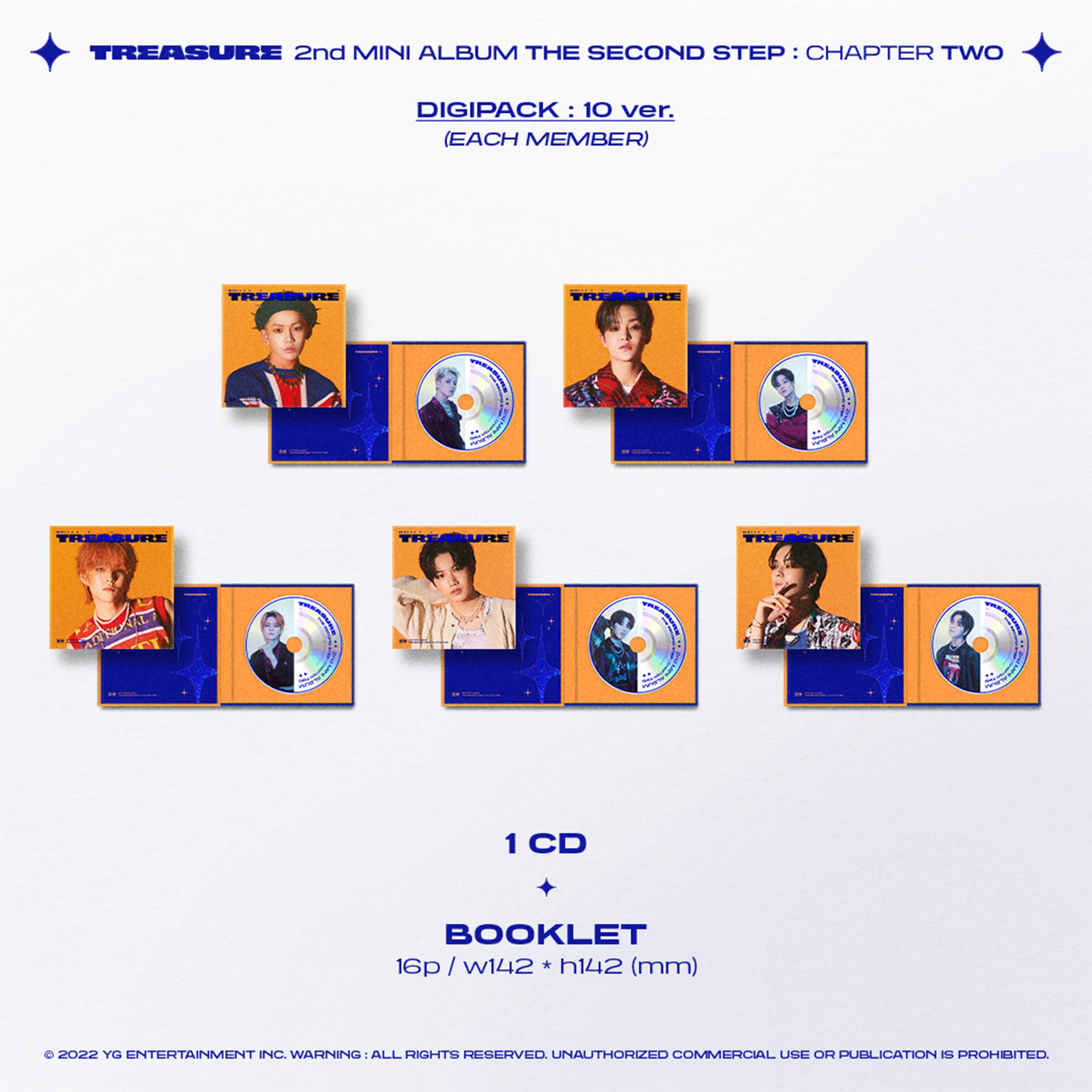 TREASURE - THE SECOND STEP: CHAPTER TWO [2nd Mini Album] Digipack Ver. - Image 4