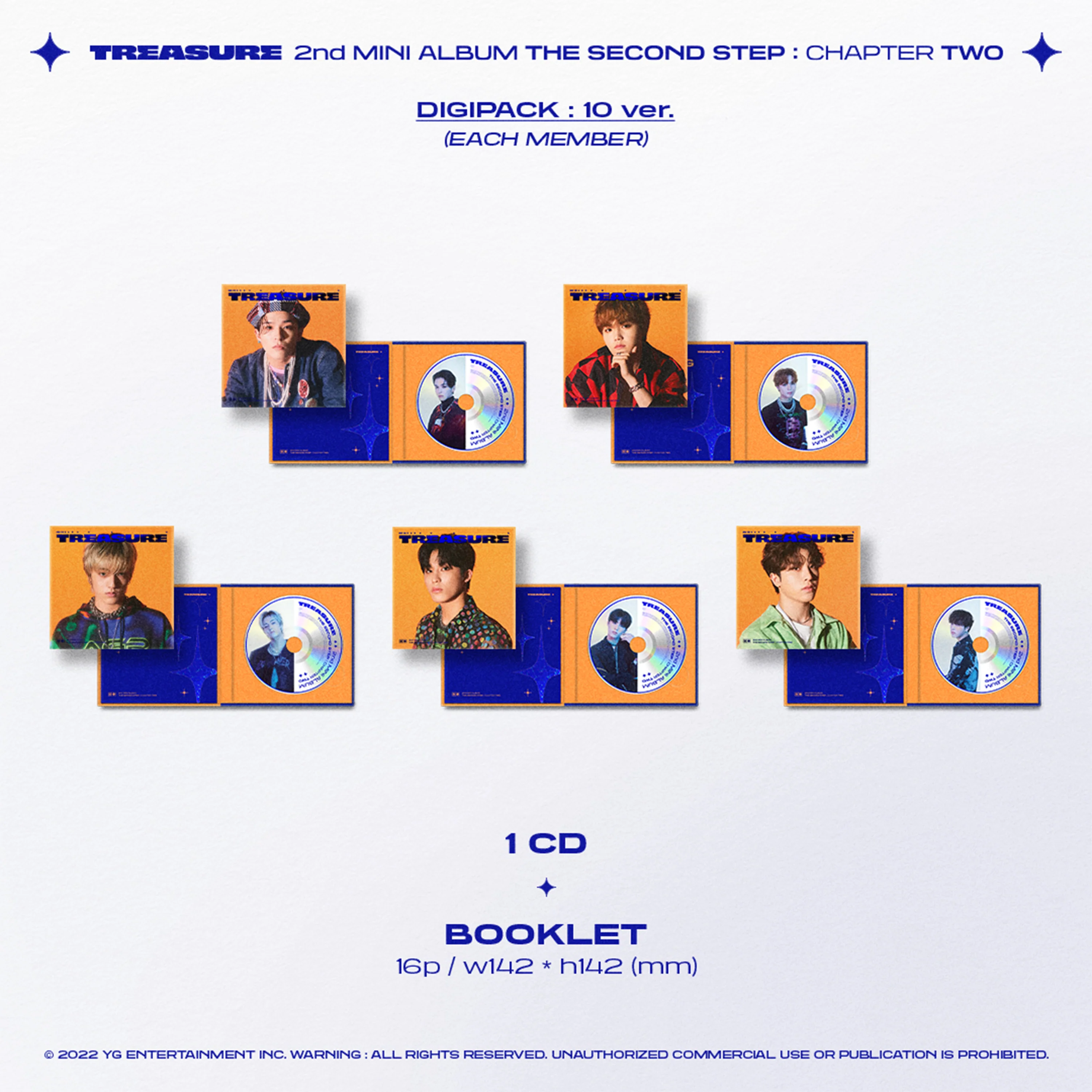 TREASURE - THE SECOND STEP: CHAPTER TWO [2nd Mini Album] Digipack Ver. - Image 5