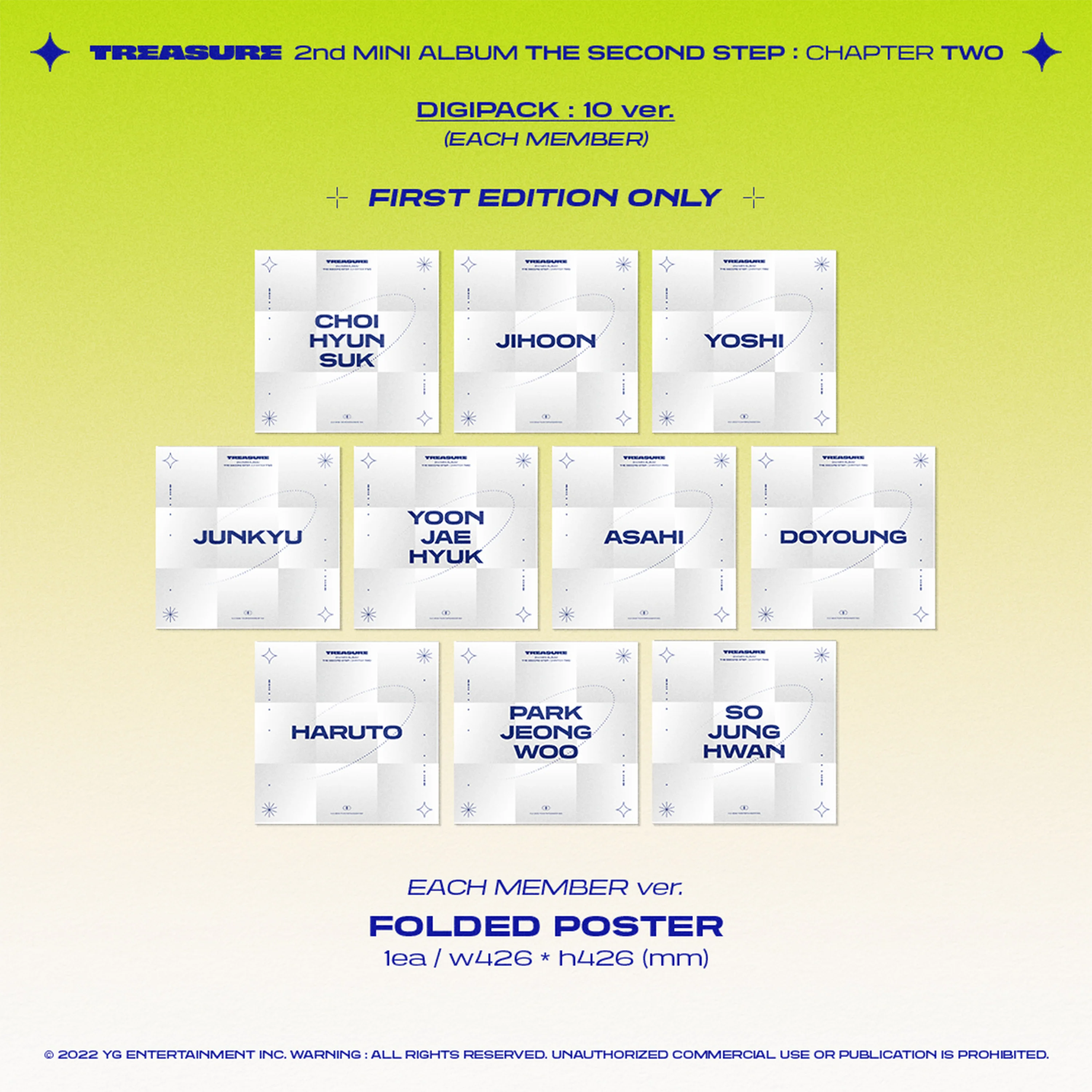 TREASURE - THE SECOND STEP: CHAPTER TWO [2nd Mini Album] Digipack Ver. - Image 7