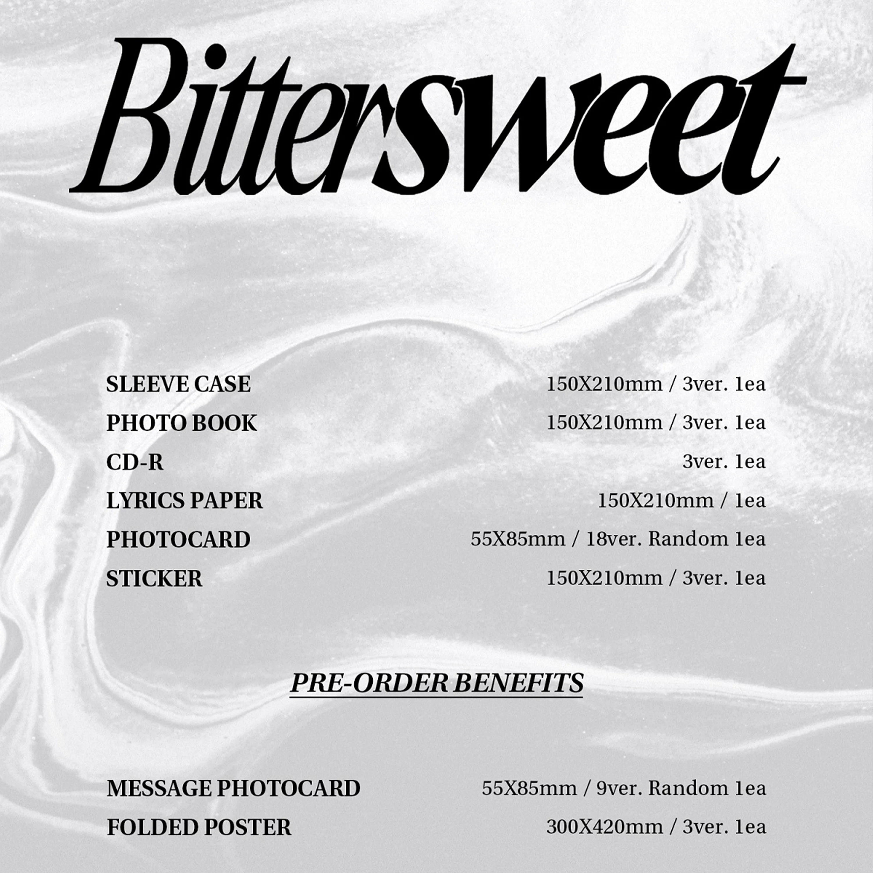 WONHO - BITTERSWEET [2nd Single Album] - Image 2